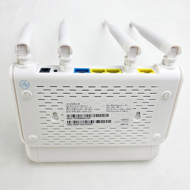 Unlock Lte Wireless CPE Cat4 2.4ghz 300mbps 4LAN 4Antenna Android 4g Router Wifi with Sim Card