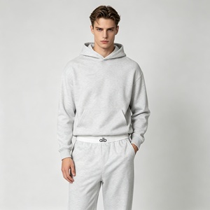 Wholesale men's <b>sets</b> Tracksuit Sweat Suit Men Jogger <b>Set</b> Vintage Full Zip Hoodies Acid Wash Heavyweight Eco-Friendly 460g - Product Image 6