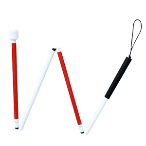 Canne pliante Guangxin en alliage d'aluminium, 5 sections, aide à la marche pour aveugles et personnes âgées - Product Image 1