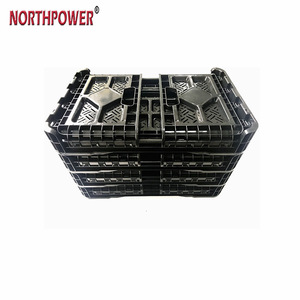 Panier de manutention pliable en plastique du Rhin-Nord-Westphalie, grande capacité 51L, pour la logistique des fruits - Product Image 3