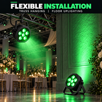 Projecteur LED PAR rechargeable 108W, DMX512 sans fil 2.4G, télécommande WiFi IR, 16,7 millions de couleurs, éclairage de scène
