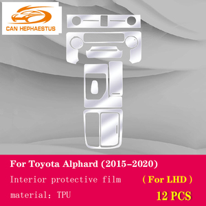 Pour Toyota Alphard 2020 voiture intérieur Console centrale <span class=keywords><strong>Invisible</strong></span> voiture costume TPU <span class=keywords><strong>Film</strong></span> de protection anti-rayures accessoiresRefit - Product Image 5