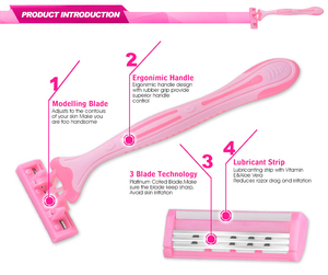 มีดโกนแบบใช้แล้วทิ้งสองใบมีด ชิค ดีไซน์ สำหรับผิวกายและใบหน้า - Product Image 6
