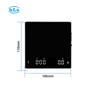 Profession elle 2000g/0,1g Glas wiederauf ladbare Mini-Automatik-Zeitmesser-Waage Espresso waage Digitale Kaffeebohnen waage - Product Image 3