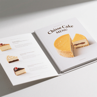 Forfait de conception de menus de restaurant sur mesure Logo personnalisé Services de création de menus Impression papier et carton Louez notre concepteur de menus