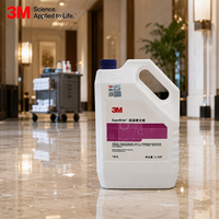 Cera para Pisos 3M SuperBrite Slip Certificada, a Base de Agua, Bajo Olor, Secado Rápido, Acabado Pulimentable, para Vestíbulos de Hoteles y Edificios