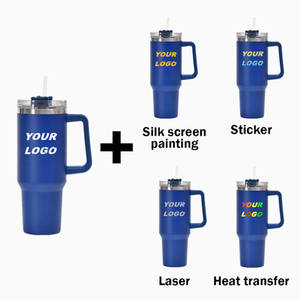 <span class=keywords><strong>Vaso</strong></span> de 40 oz con asa, taza de café, taza de viaje, sublimación con aislamiento mate, doble pared, <span class=keywords><strong>vaso</strong></span> de acero inoxidable de 40 Oz con mano - Product Image 6