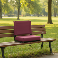 Chaise pliante légère et confortable avec rembourrage en mousse, style stade, pour terrasses, événements sportifs, parcs et écoles, en tissu Oxford