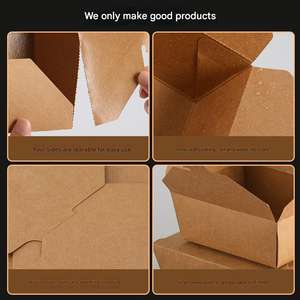 Cajas de Pollo Frito con Logotipo Personalizado, Cajas para Ensaladas, Cajas para Comida con Carne Asada, Cajas Desechables para Llevar, Cajas de Papel Kraft - Product Image 2