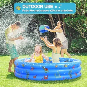 Giardino rotondo gonfiabile piscina per bambini, portatile gonfiabile bambino/bambini piccola pompa piscina, piscina per bambini - Product Image 6