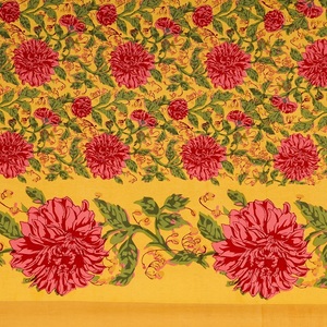 Magnifiques draps plats imprimés à motifs floraux, 2 taies d'oreiller incluses, ensembles de housses en coton 300 fils, écologiques, toutes saisons, 100% coton - Product Image 4
