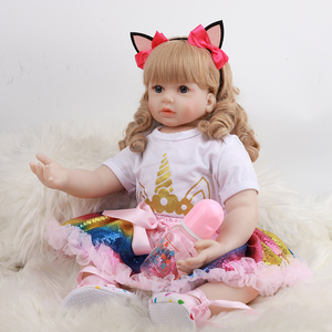 Lifelike 60cm New Handmade <strong>Bebe</strong> <strong>Reborn</strong> Realistic Baby Vinyl Doll <strong>Reborn</strong> Silicone Dolls for Girls - Product Image 5