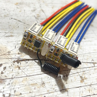 Kit émetteur et récepteur de télécommande sans fil 433mhz rf dc 3.7v 5v 9v 12v Mini interrupteur à relais