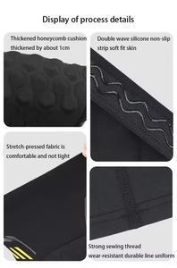 Rodillera Profesional Larga Antideslizante para Baloncesto, Ciclismo y Deportes - Soporte y Protección - Product Image 6