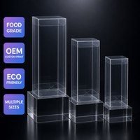 Boîtes d'emballage transparentes en plastique PET PP personnalisées |   Boîte cadeau transparente |   OEM Écologique