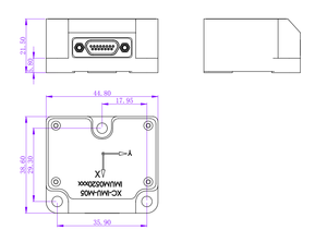 Akurasi tinggi 19-Bit Absolute induktif Rotary Encoder 0-360 RS-422 2000Hz 0.06 akurasi 1ms latensi posisi sudut - Product Image 5