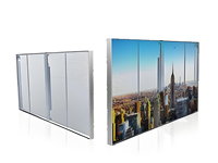 Écran LED flexible transparent de luxe BOE pour publicité intérieure/extérieure, adhésif de collage sur verre, écrans haut de gamme HDR 1000:1 1080P