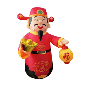 Vente directe d'usine Personnage gonflable personnalisé Richesse et trésor Le dieu de la richesse avec lumières LED - Product Image 2