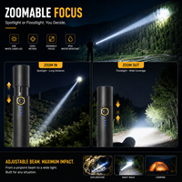 Lampe torche tactique de poche, design laser, rechargeable, batterie lithium 18650, super lumineuse, mini, étanche, portable, pour la randonnée et les situations d'urgence