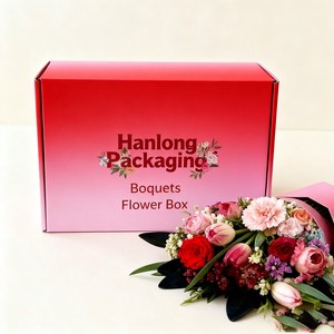 Sang Trọng Hoa Vận Chuyển Hộp Sinh Thái Thân Thiện Với Hoa Khô Cửa Hàng <span class=keywords><strong>Container</strong></span> Các Tông Sóng Vận Chuyển Giấy Bao Bì - Product Image 3