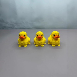 Canard Jaune en Plastique Imprimé en 3D Amusant, Jouet Créatif de Décoration Maison, Matériau Écologique, Cadeau pour Enfants - Product Image 1