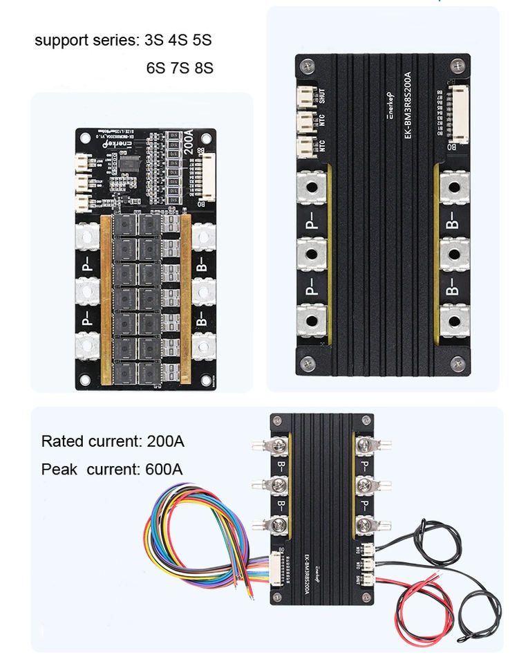 3S 4S 5S 6S 7S 8S 200A Ternary Lithium Battery Protection Board