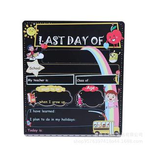Children Wooden Blackboard 30x20 Wall Mounted Rectangle Back To School <b>Message</b> <b>Board</b> For Kids Room Decoration - Product Image 1