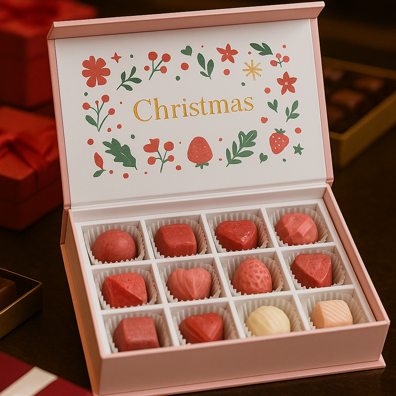 Customized High end Rigid Christmas Truffle