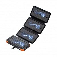 Panneaux solaires flexibles, banque d'alimentation solaire 10000mah 40000mah 30000mah 200000 Mah, chargeur solaire 50000mah