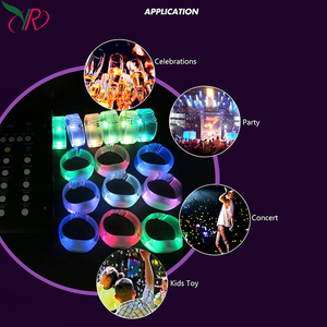 2025 Personnalisé Smart <span class=keywords><strong>Promo</strong></span> Led Étudiant Bracelet Nouveau Concert Dynamique Rave Light up Clignotant Coloré Led Bracelet pour Club Party - Product Image 1