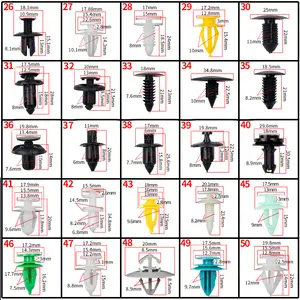 कार बम्पर पिन फास्टनर कार प्लास्टिक फास्टनर मैकेनिकल फास्टनर कार बम्पर प्लास्टिक कीलक