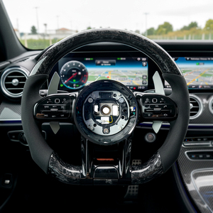 <span class=keywords><strong>Volante</strong></span> de Fibra de Carbono Forjado Personalizado para <span class=keywords><strong>Mercedes</strong></span>-Benz Compatible con W204/W205/W207/W212/W213/W222/W167/C/E/GLS - Product Image 1