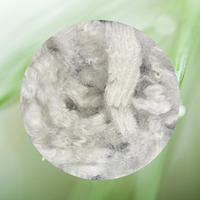 Filament de polyester conjugué siliconeé 15D 64mm, antistatique, recyclable, pour rembourrage doux de jouets, oreillers et couettes (matière première)