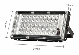 Lámpara <span class=keywords><strong>LED</strong></span> UV Ultravioleta de Luz Negra de 395nm, 50W, USB DC5V, Proyector <span class=keywords><strong>LED</strong></span> Fluorescente para Exteriores, Fiestas, Discotecas y Escenarios - Product Image 3