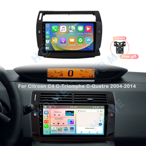 Récepteur stéréo GPS Navigation <span class=keywords><strong>Autoradio</strong></span> Carplay Android 14 OBD2 Mirror Link Amplificateur TV Citroën <span class=keywords><strong>C4</strong></span> C-Triomphe C-Quatre - Product Image 2