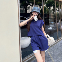 Vente en gros de vêtements de marque Droma Ensembles courts 2 pièces Ensembles courts de luxe à la mode Ensemble deux pièces d'été pour vêtements pour femmes