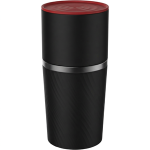 Molinillo de Café Portátil de Acero Inoxidable Negro, Manual/Eléctrico, para Espresso y Viajes - Product Image 1