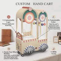 Kiosque de vente au détail personnalisé à quatre roues, style arcade, pour centre commercial, café, restaurant