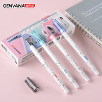 Stylo Gel GENVANA en Gros avec Logo Personnalisé, Pointe Aiguille 0,38 mm, Corps Triangulaire, Stylos OEM/ODM pour Fournitures Scolaires en Vrac