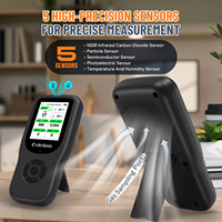 Detector Láser de PM2.5 y PM10 con Monitoreo 10 en 1 |   Contador de Partículas Preciso para Polvo y Humo |   Monitor de Calidad del Aire con AQI