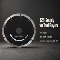 Lame de scie diamantée segmentée DTW 125 mm pour coupe à sec, épaisseur 2,0 mm, alésage 22,23 mm pour applications de découpe sur meuleuse d'angle