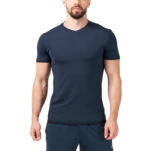 Camiseta de Cuello en V para Hombre, Diseño Ajustado, 100% Poliéster, Personalizable - Product Image 1