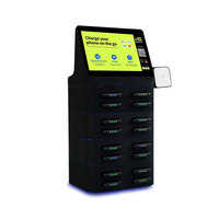 Estación de Carga Móvil para Negocios con 16 Ranuras y 8000mAh, Gabinete POS de Alquiler con Funciones Inteligentes de Carga Rápida, Máquina Expendedora de Power Bank