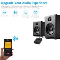 Récepteur audio Bluetooth 5.0 1Mii, sortie AUX 3,5 mm et RCA, adaptateur Bluetooth, récepteur de musique stéréo 12H pour haut-parleur, PC, smartphone
