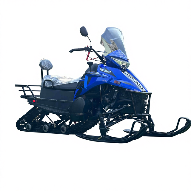 Adult 300cc Tracked Snow Scooter Electric Snowmobile Electric Gasoline Tracked Snow ATV