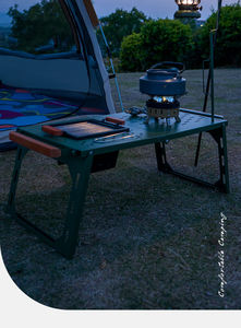 Table de barbecue pliante multifonction en acier au carbone Chanodug IGT-7164-7165 pour la randonnée, très vendue, grande taille, verte - Product Image 5