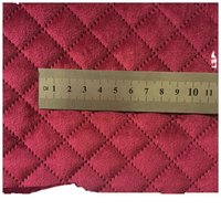 KS Velours coréen avec tissu en coton Polyester Stitch Check Dot Design imprimé tricoté en chaîne pour veste et rembourrage de voiture