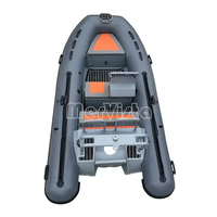Bateau pneumatique à coque rigide en aluminium Hypalon haute vitesse de 3,6 m pour la pêche