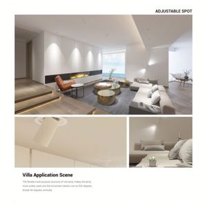 2024 thiết kế mới lõm dẫn Trần xuống ánh sáng cho phòng khách căng ánh sáng tại chỗ kéo xuống ánh sáng <span class=keywords><strong>6W</strong></span> 2x6W 3x6W 4x6W 12W 25W - Product Image 6