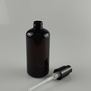 300ml màu đen vòng Vai chai với <span class=keywords><strong>push</strong></span>-nút rỗng lật <span class=keywords><strong>Top</strong></span> cap bơm cho Toner tóc hóa chất bao bì - Product Image 6